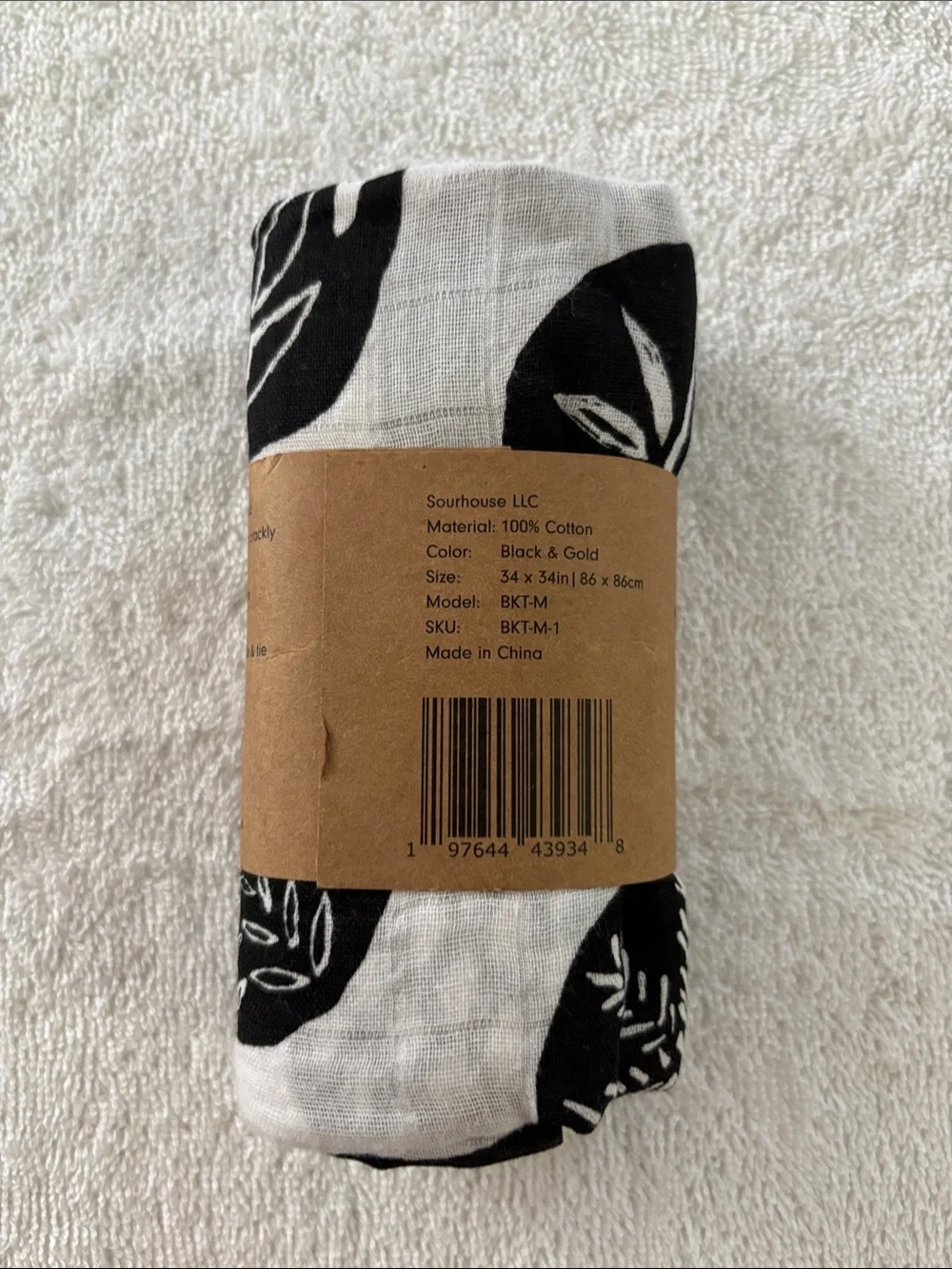 Black & White Bread Blanket